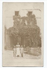 BM925 Vintage Photo Card RPPC Woman Housekeeper Good Kids Front Home