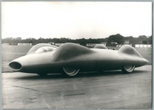 1960 Campbell & Auto Blue Bird Record de Vitesse Photo Vintage Goodwood Race Car