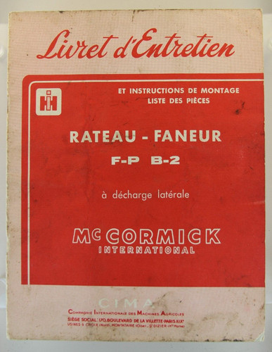 Livret entretien - livret, d'entretien