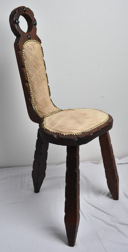 Ancienne chaise tripode en - ancienne,
