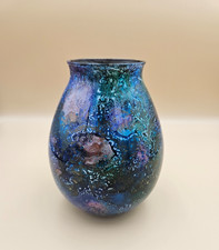 Laque Line Vase – Bleu Vert