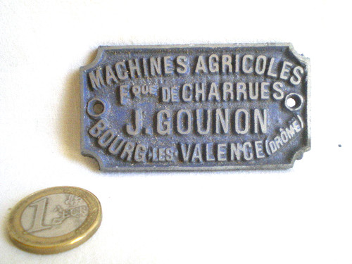 Ancienne plaque fabrique - ancienne,