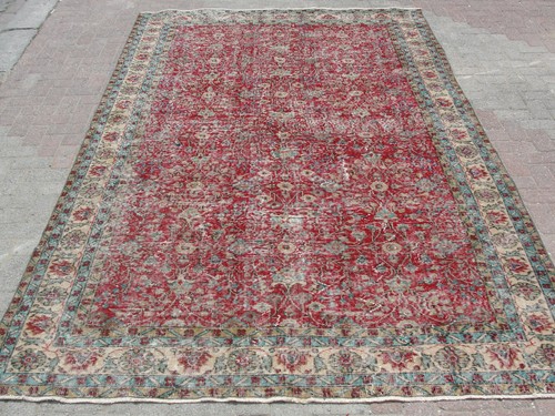 Tapis turc rouge 7x10 - ,,