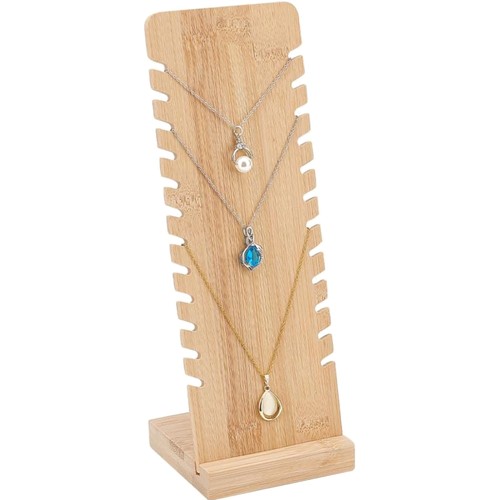 Présentoir collier bois - bois, 12
