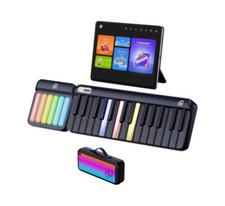 PopuPiano Smart Portable Piano LED Light Music Password Keyboard Piano 35-key