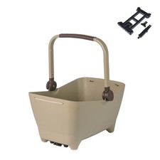 Buddy MIK Panier de velo pour Chien - 32 l, Marron, Robuste, avec systme MIK ver