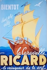 Plaque métal thème Ricard