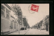 Old postcard Ablon, Rue du Bac 1911 