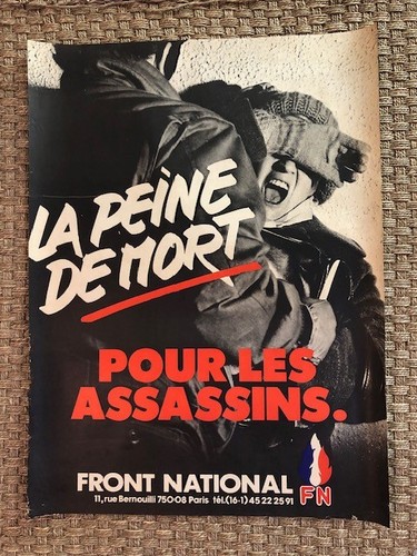 Affiche front national - fn,