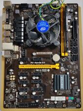 Carte mère + processeur + ram - Biostar TB250 BTC Pro + DDR4 + CPU G4400 Mining