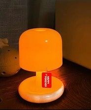 Lampe de Table LED Ambiance Orange Design Moderne Déco Chambre Salon