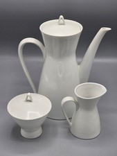 Rosenthal Form 2000 Raymond Loewy / Richard Latham Modern White Coffee Pot Set