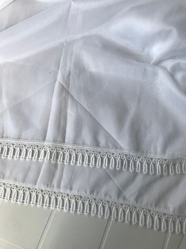 Coupon voilage blanc brillant - coupon,