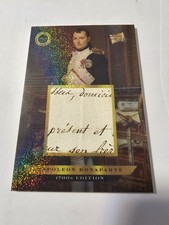 2024 Pieces of the Past 1700s NAPOLEON BONAPARTE Authentic Handwritten Relic 1/1