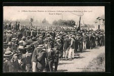 Old postcard Loroux-Bottereau, L ́Union Diocèsaine Nantaise de la Jeunesse Catholique 4 J 