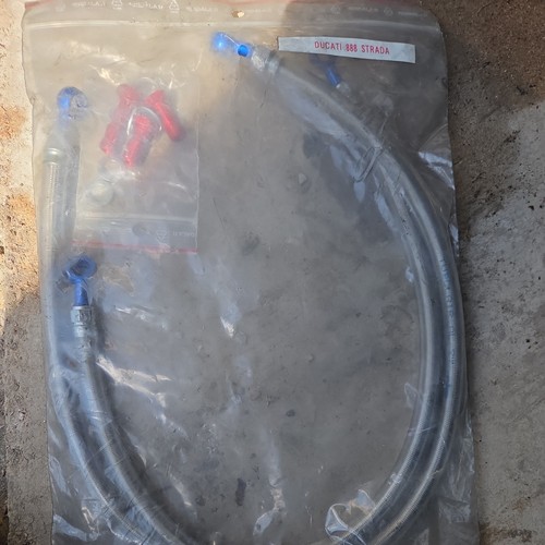 Durite frein moto acier - de,