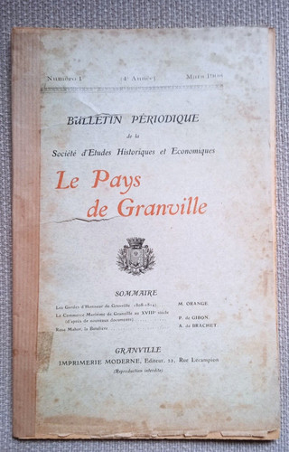 Revue pays granville - pays, de