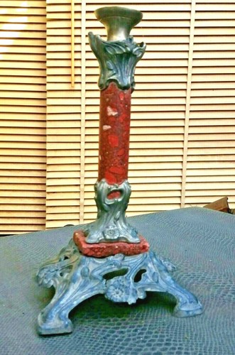 Ancien pied lampe colonne - pied,