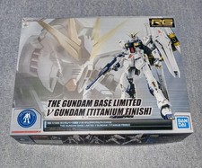 RG Gundam Base v Gundam Titanium Finish Model kit Gundam Chars Counterattack