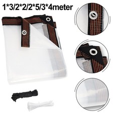 Bâche transparente résistante à la déchirure imperméable pour serre et jard