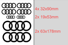 kit   8 STICKERS AUDI