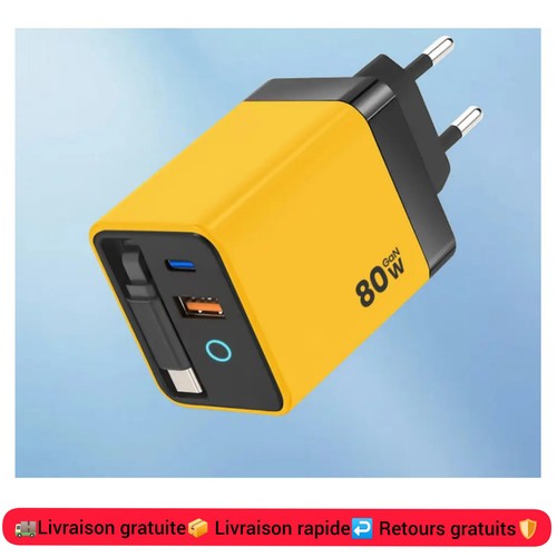 Chargeur usb 80w - usb-c, super