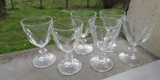6 anciens verres à vin en