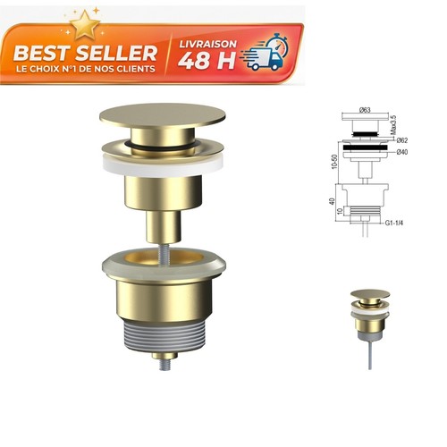 Bouchon lavabo clic clac aqg - clic-clac,