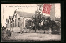 Old postcard Basse-Indre, L ́Imprimerie 1907 