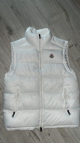 Moncler gilet doudoune blanc