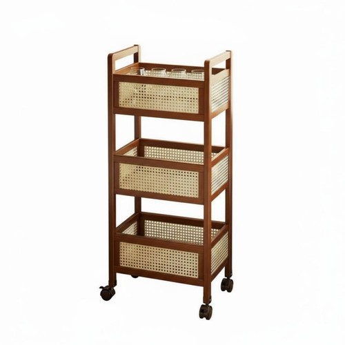 étagère mobile design - mobile, rotin