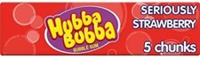 Hubba Bubba Serious Fraise - 5 pi?ces par paquet - 35 g - Lot de 6