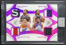 ZACCHARIE RISACHER DILLINGHAM COLLIER CARTER 2024-25 FLAWLESS QUAD PATCH 5/5 RC