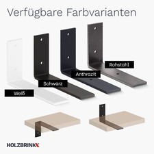 Holzbrink Fixation pour Étagère Coin D'Étagère Support Murale Taquets de