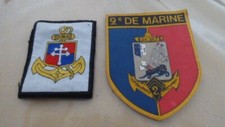2 INSIGNES ECUSSONS TISSU