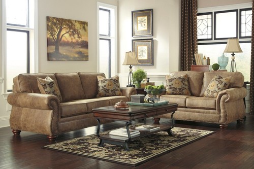 New 2pc vintage brown leather - 2pc,