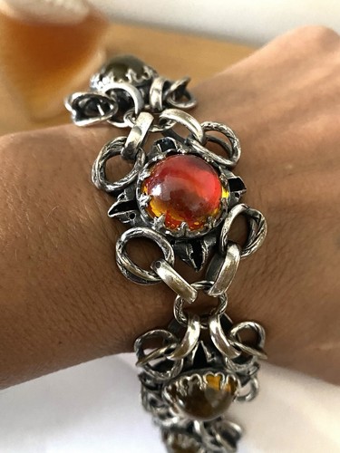 Joli bracelet argente cabochon - joli,