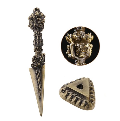 Laiton vajra phurba - vajra, 17cm