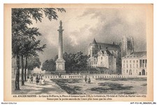 AHTP13-1017-44 - ANCIEN NANTES - Le cours St-Pierre - La place et colonne Loui