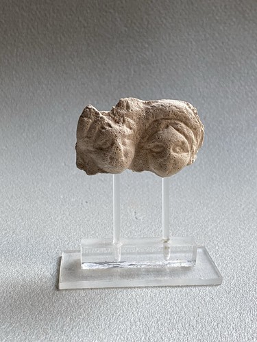 Deux têtes votives masque - deux,