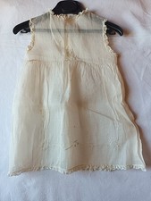 Robe dentelle brodé baptême