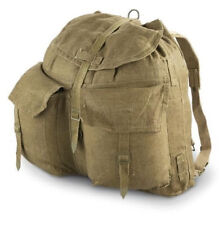 Vintage Czech Army M60 Canvas Military Backpack With Y Straps
