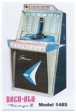 Rock-Ola Jukebox Tempo II Model 1485 Advertising Postcard