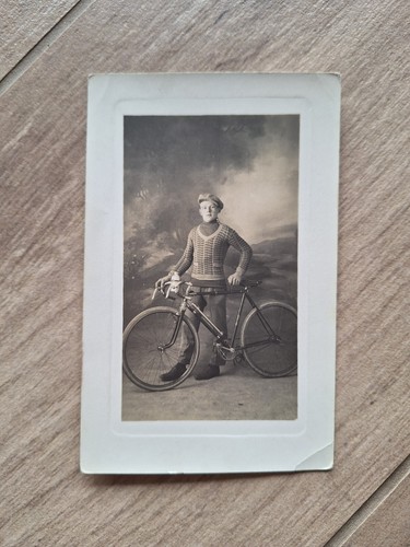Cpa photo cycliste homme - cpa,