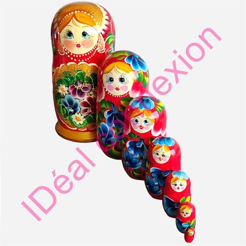 Matryoshka russian flower - flower, and
