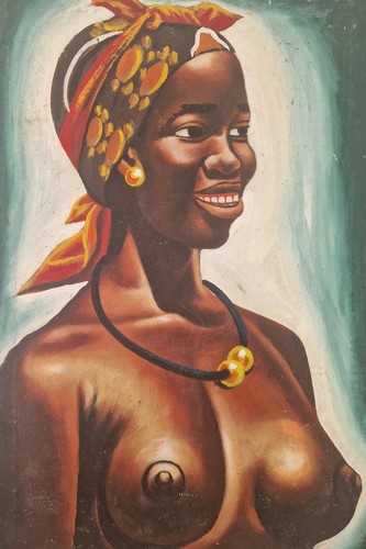 Tableau peinture femme noire - tableau,
