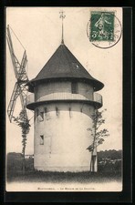 Old postcard Montfermeil, windmill, Le Moulin de la Galette 1907 