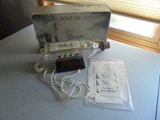 Vintage Boat-in-a-Bottle Landline Telephone Sailboat US Flag in Box Used Plastic