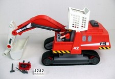Playmobil Réf 5282 - Tractopelle sur chenilles Excavateur et ouvrier, Comme neuf