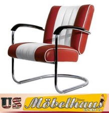 LC-01 Ruby/Blanc BelAir Meubles Chaise Balançoire Diner Salon Fauteuil Relax USA